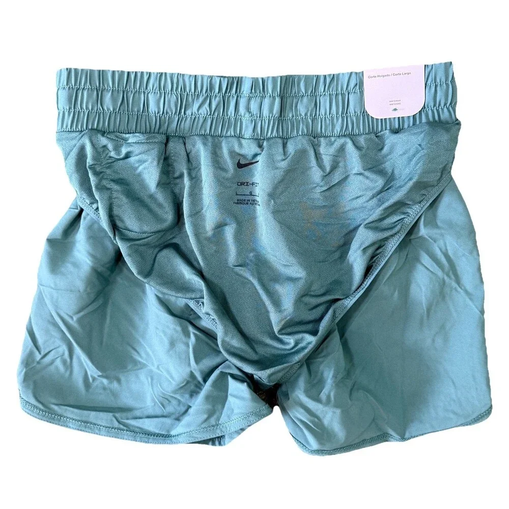 NWT‎ Nike One Dri-FIT High-Waisted Girls Lg Shorts Green Woven Training Short